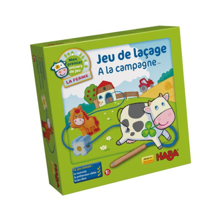 Jeu de laçage à la campagne