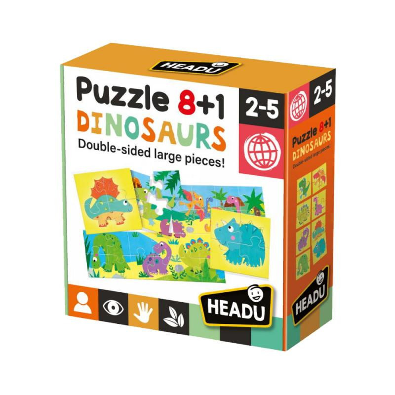Puzzle 8+1 Dinosaurs